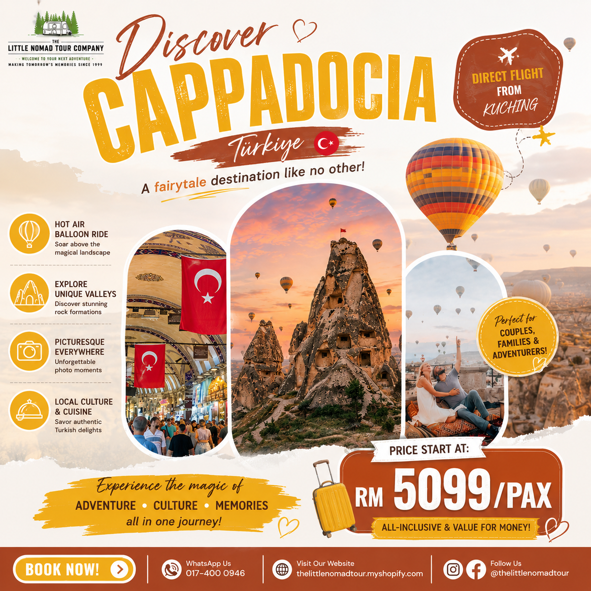 6D5N Istanbul & Cappadocia Turkey Tour Package | From RM5099 Per Pax